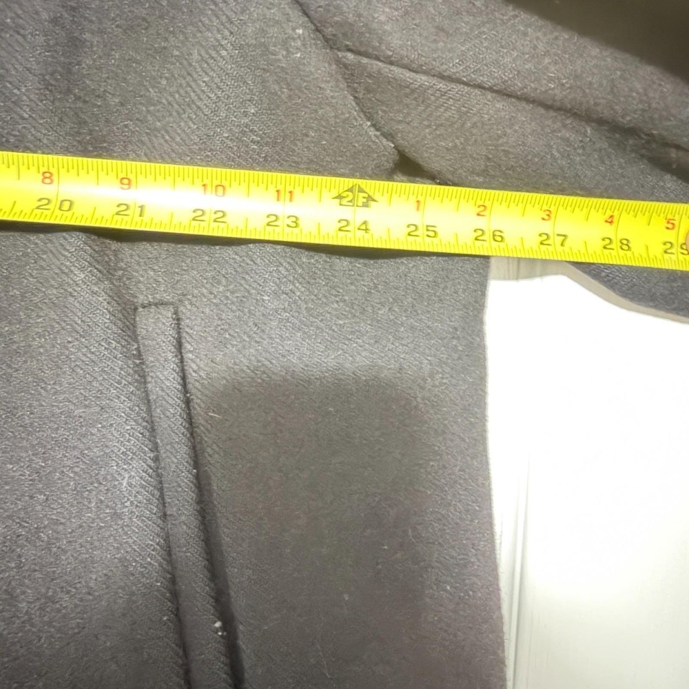 Vintage‎ 1997 Schott NYC 740N Pea Coat Black Wool 50 - Picture 4 of 8